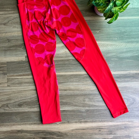 NWT Adidas x Marimekko Tech fit Prime Long Tights Red Geometric Print Size S - Picture 9 of 15